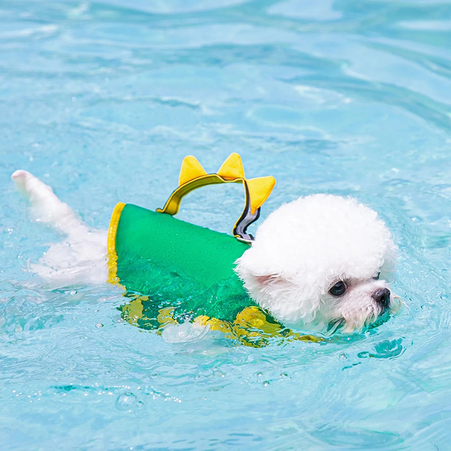 Cute Dinosaur Shaped Dog Summer Swimsuit