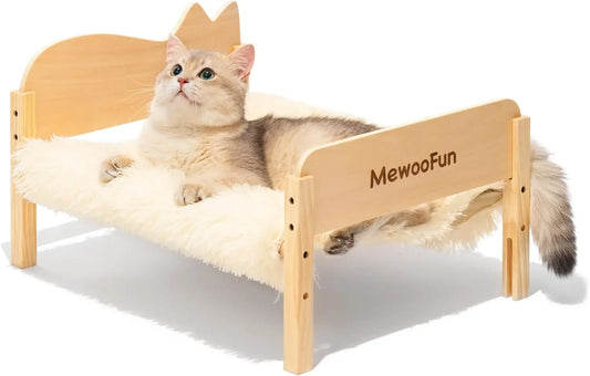 MEWOOFUN Cat -Dog Hammock Bed Elevated Pet Bed 21.7" X 16"