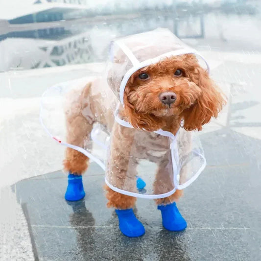 Clear Pet Raincoat Rain Jacket