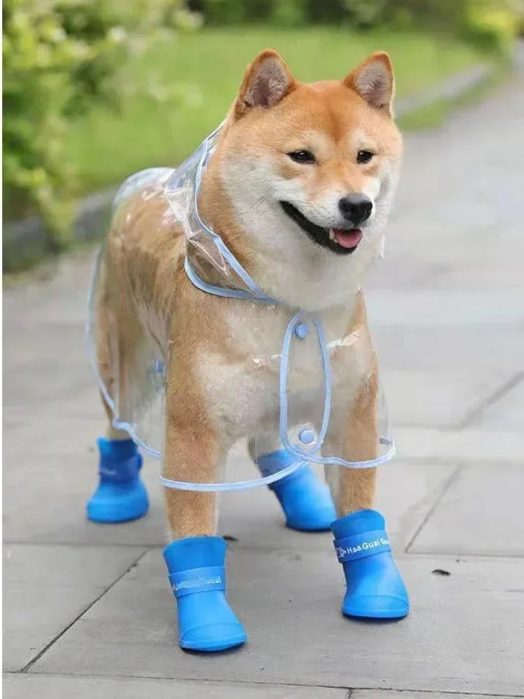 Clear Pet Raincoat Rain Jacket