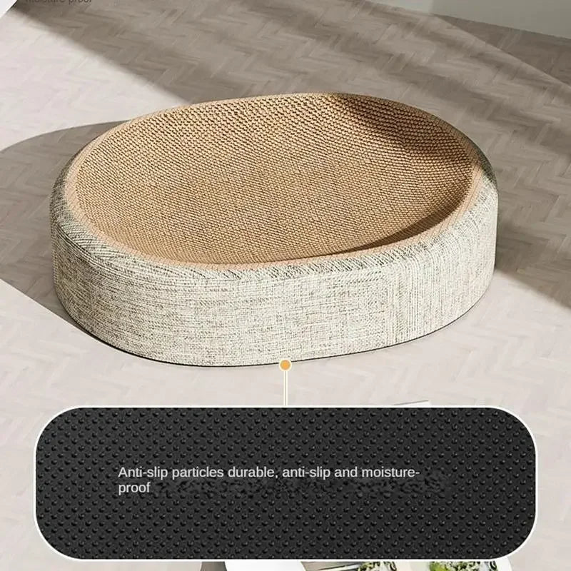 Oval Shape Scratch Pad For Cats  Scratch Bed For Cats
