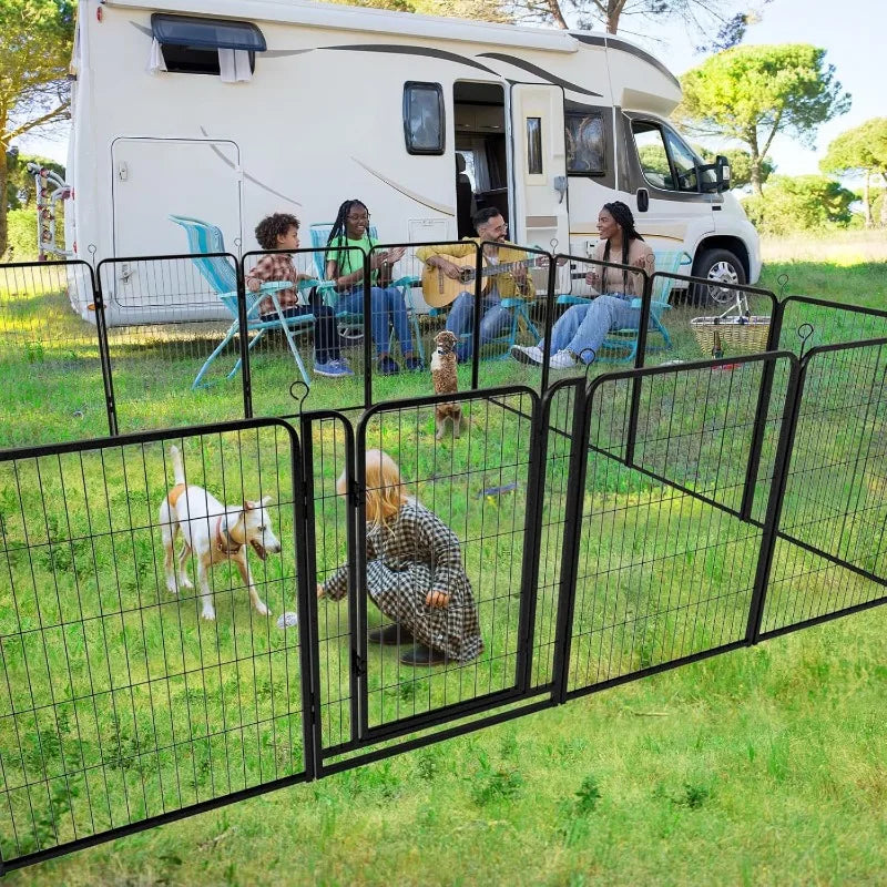 Dog Playpen Outdoor Extra Wide 12 Panels Heavy Duty  Dog Fence 40" Height