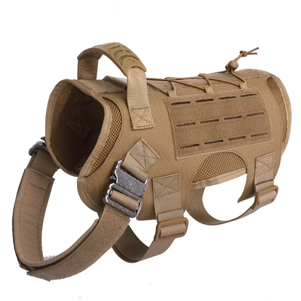 Military Large Dog Harness And Leash Set
