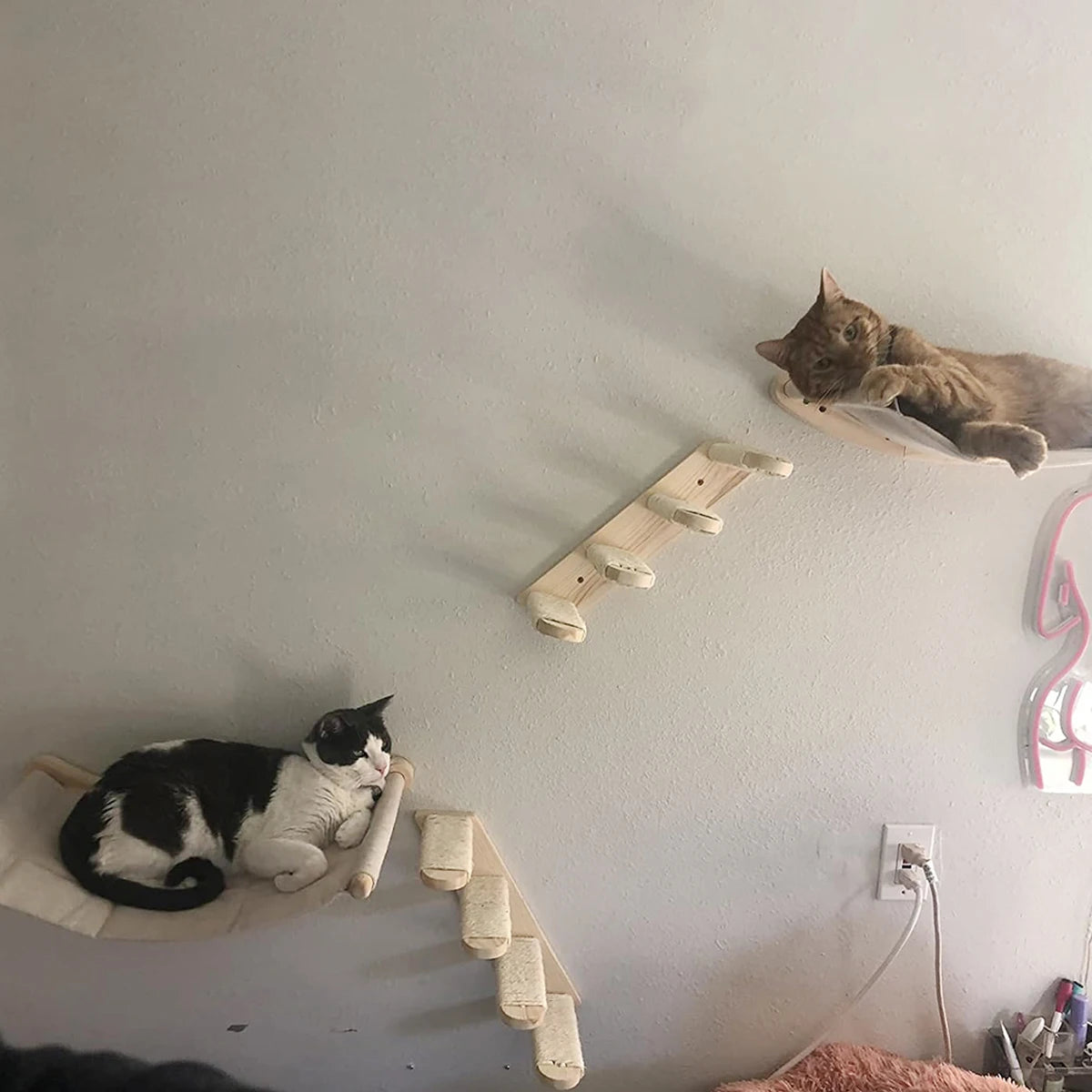 Cat Wall  Climbing Shelf Wall Mounted Steps Stairway