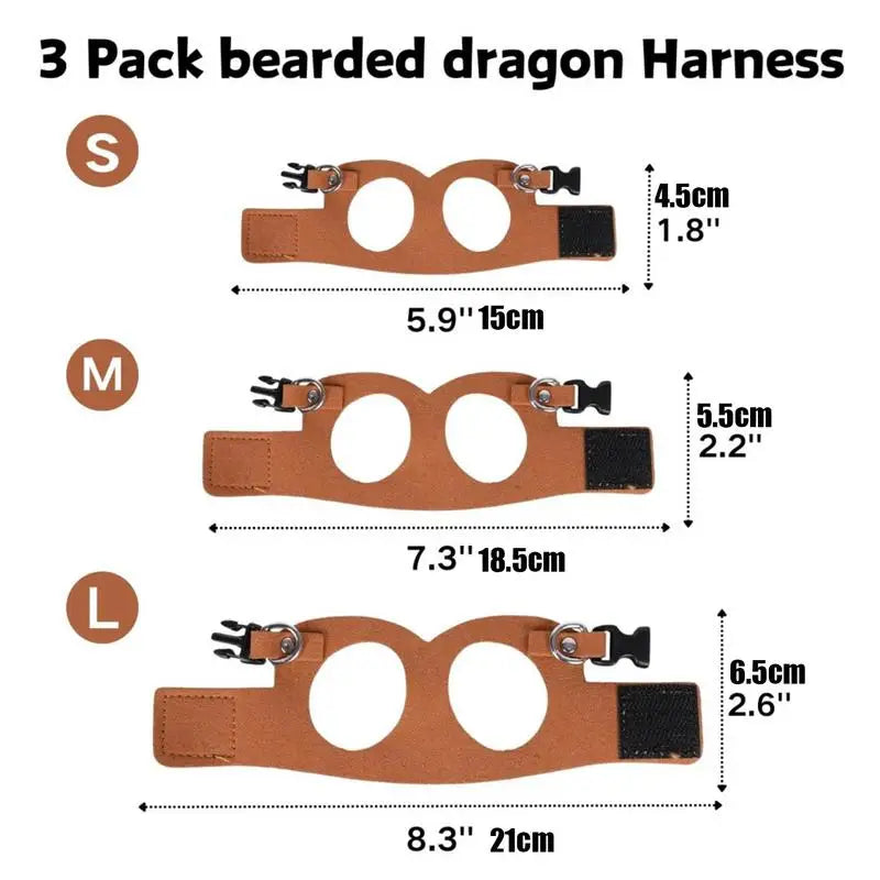 Lizard Adjustable PULeather Harness