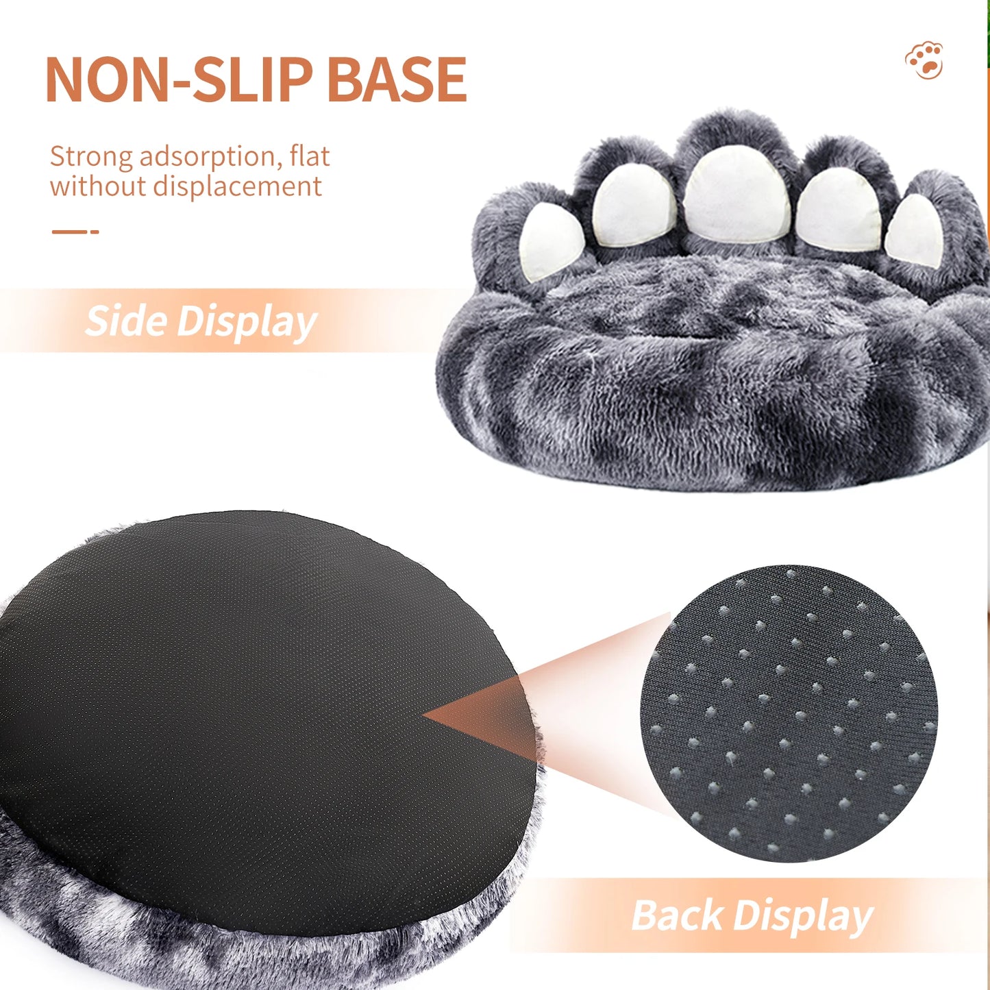 Cozy Comfy Paw Shaped Pet Dog Cat Bed