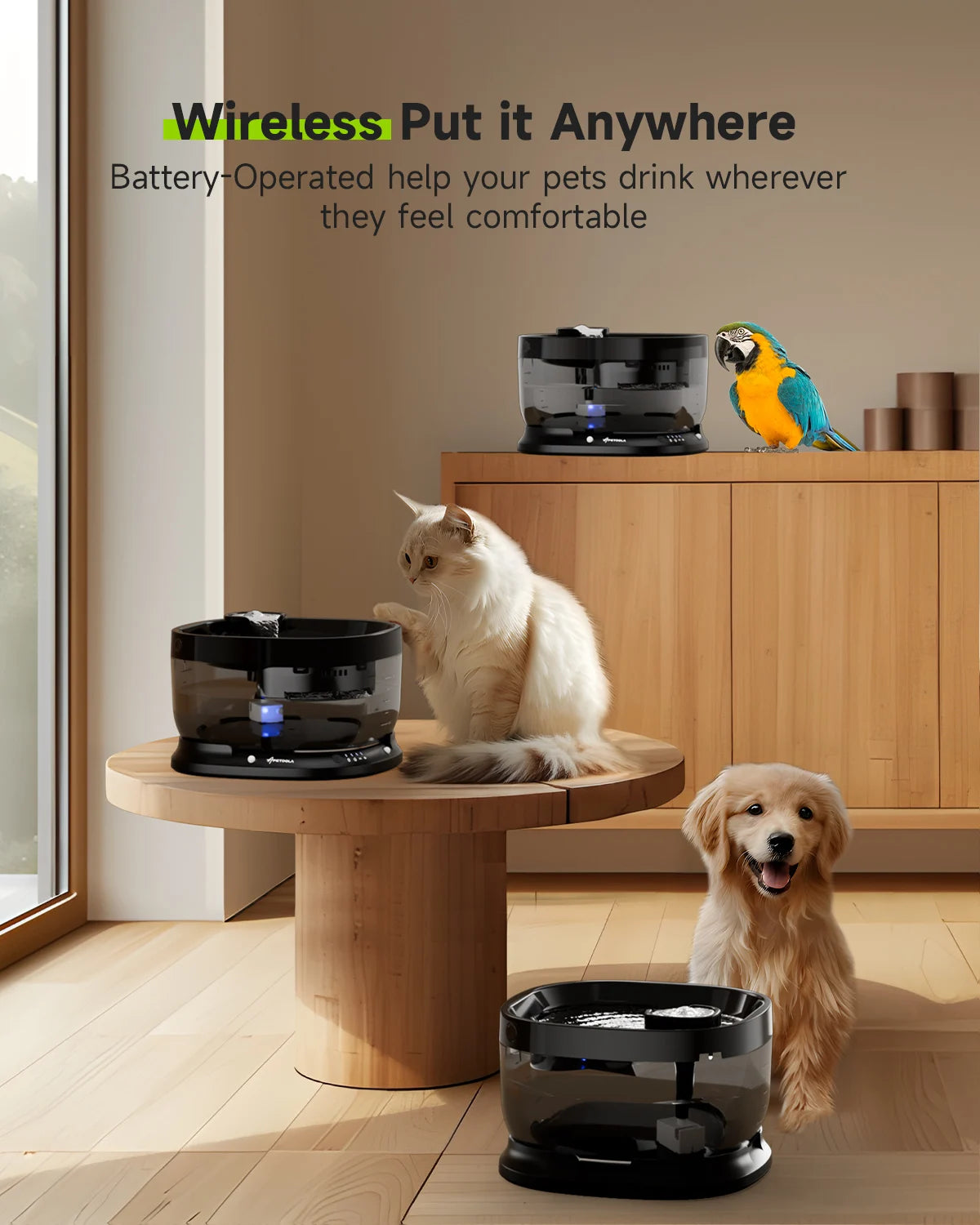 Wireless Water Drinking Fountain Dispenser 7L APETDOLA