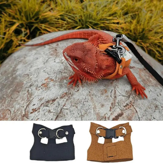 Lizard Adjustable PULeather Harness