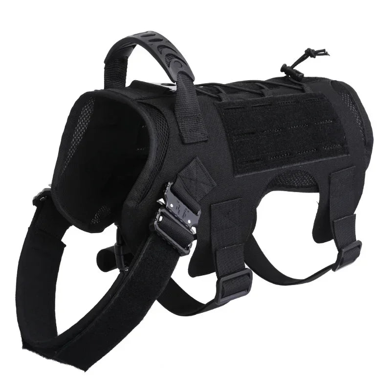 Military Large Dog Harness And Leash Set