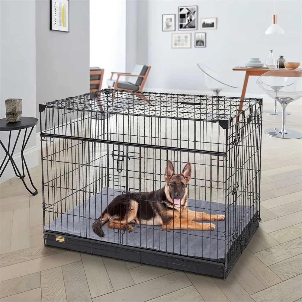 Large Orthopedic Dog Bed Waterproof Cushion Crate Bed