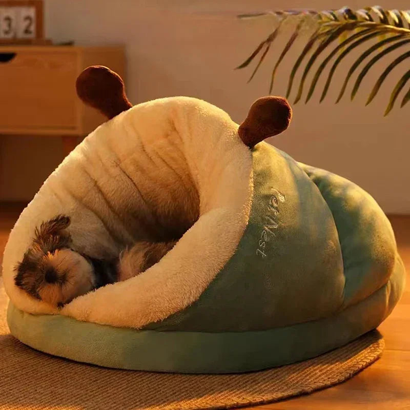 Warm Small Dog  House Cute Slippers Shaped