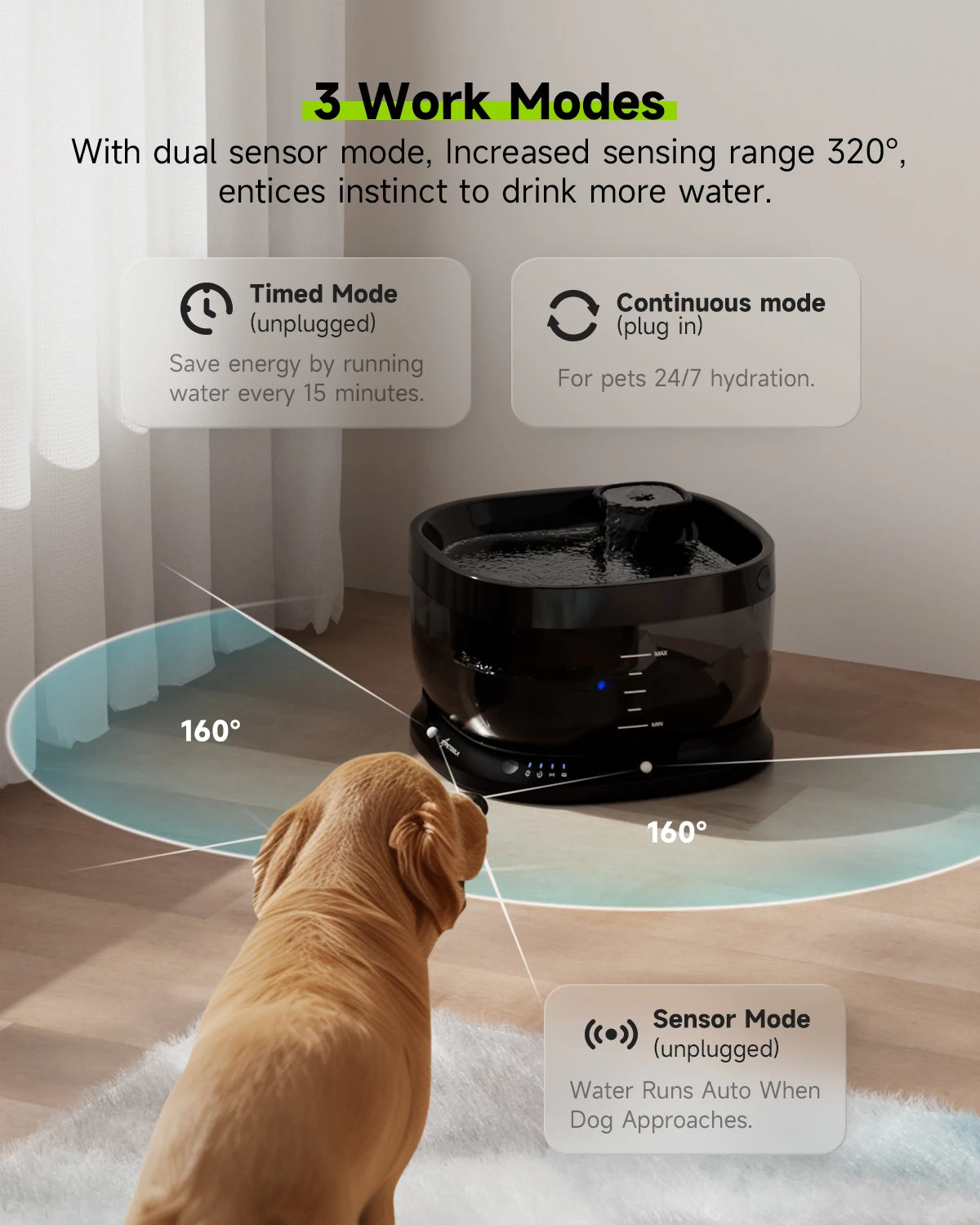 Wireless Water Drinking Fountain Dispenser 7L APETDOLA